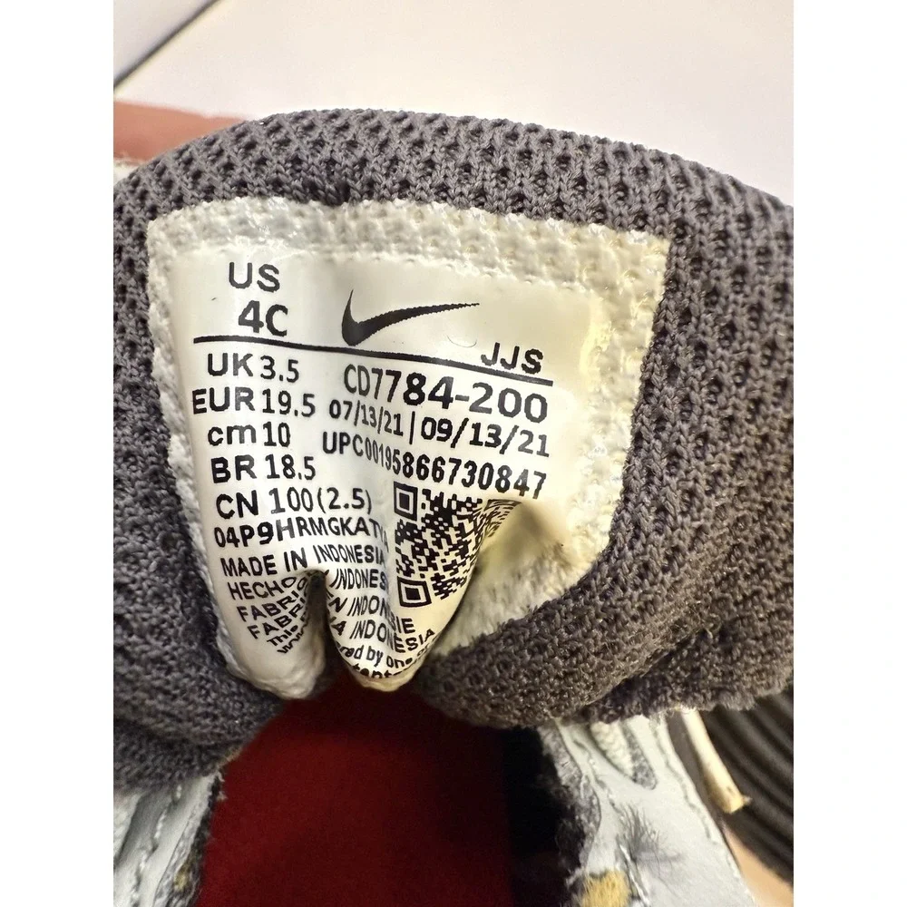 Nike Court Borough Mid 2 TDV Toddler Shoes 4C Medium Ash/White-Light Silver